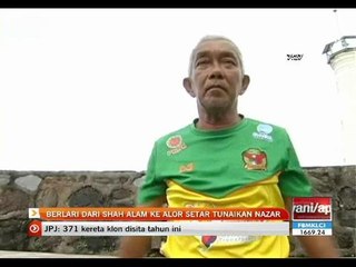 Berlari dari Shah Alam ke Alor Setar tunaikan nazar