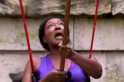 Nadège Beausson-Diagne en panique dans Fort Boyard (France 2)