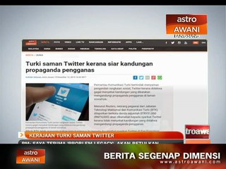 Turki saman Twitter kerana siar kandungan propaganda pengganas