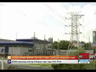 Penggunaan bawah 300 kwj tidak terkesan semakan tarif