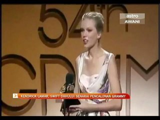 Kendrick Lamar, Swift dahului senarai pencalonan Grammy