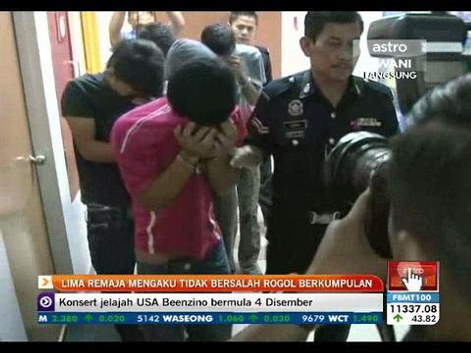 Lima remaja mengaku tidak bersalah rogol berkumpulan