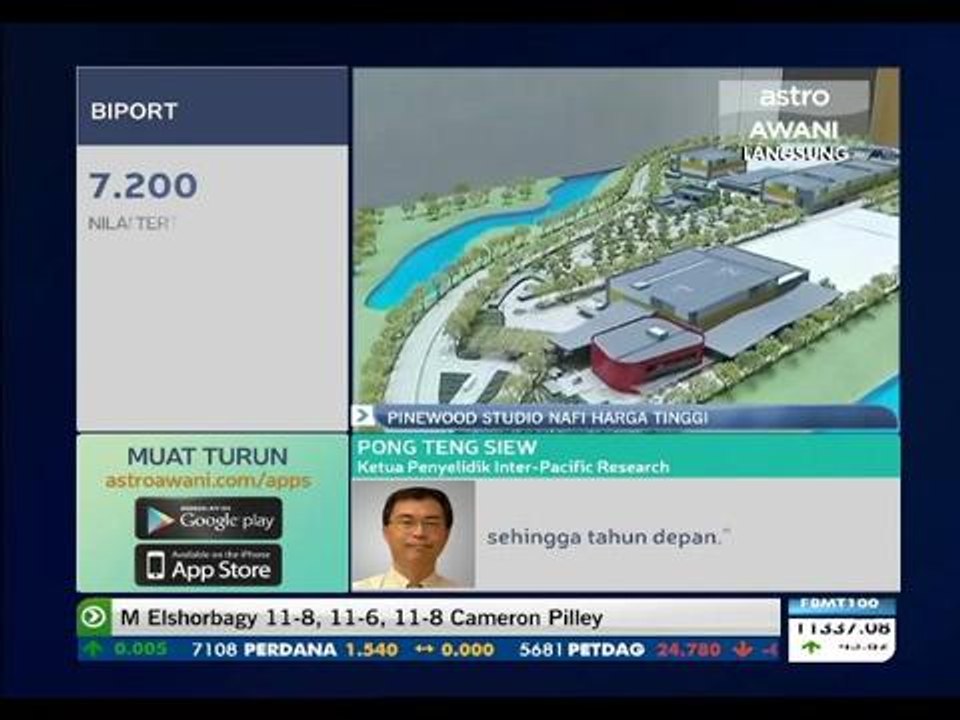 Pinewood Studio nafi harga tinggi