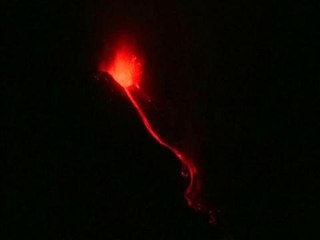 Download Video: Red-hot lava spurts into sky as volcano Mount Etna erupts