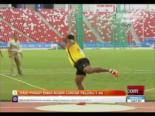 Raih pingat emas acara lontar peluru T-46