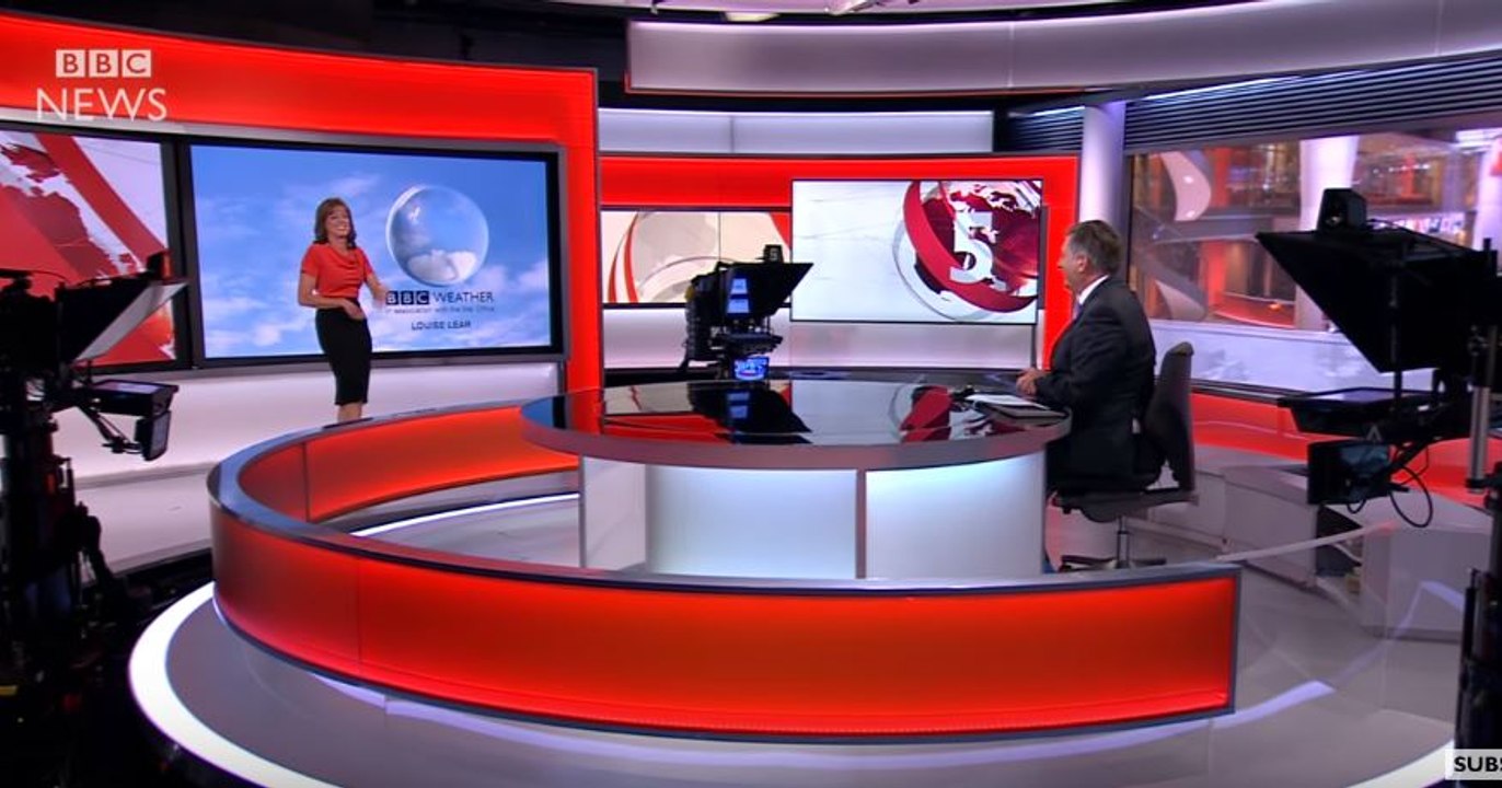 Fou rire d'une présentatrice anglaise