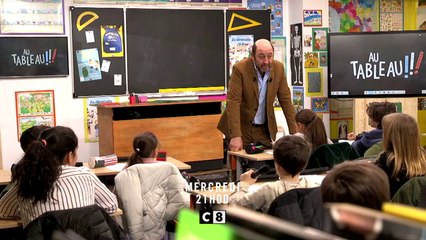 Au tableau (C8) : avec Kad Merad, Christophe Castaner et Christian Estrosi