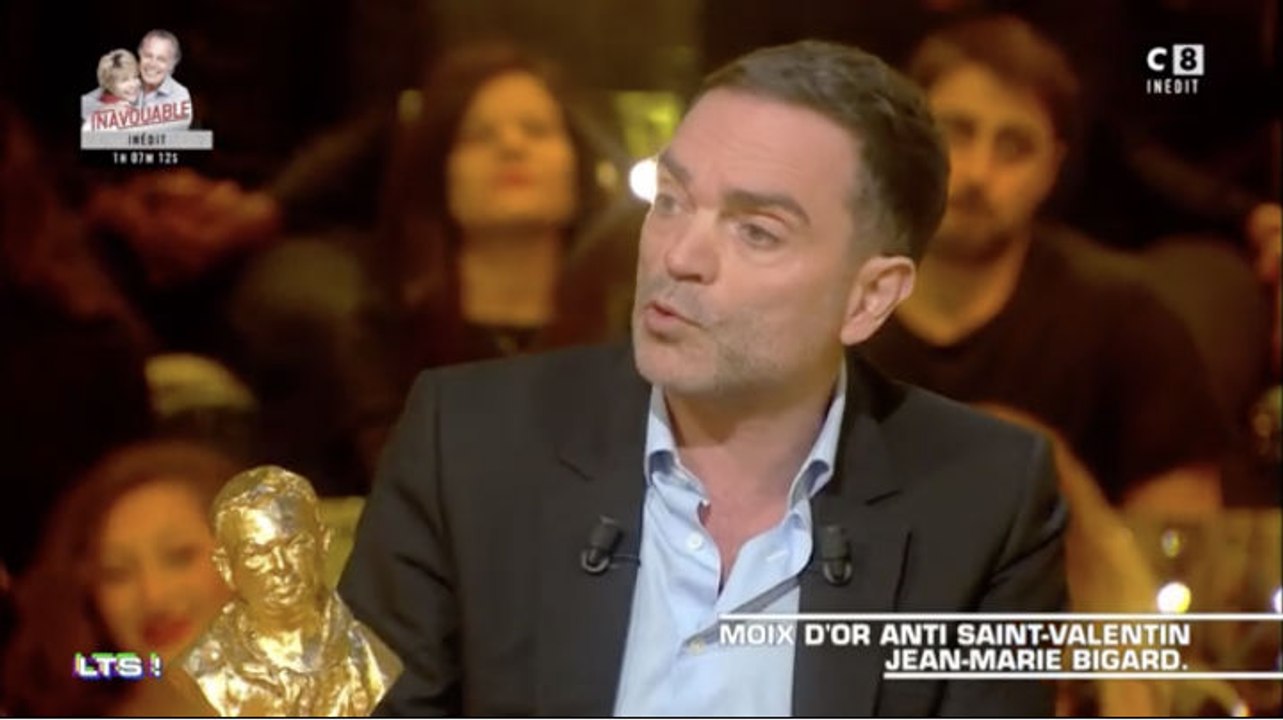 Yann Moix défend Jean-Marie Bigard et sa blague sur le viol dans "Les Terriens du Samedi" sur C8