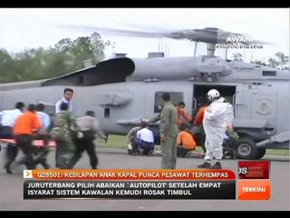 QZ8501: Kesilapan anak kapal punca pesawat terhempas