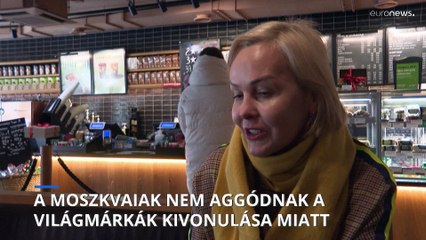 Szankciók: a moszkvaiak nem aggódnak a világcégek távozása miatt