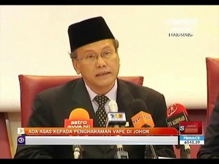 Ada asas kepada pengharaman vape di Johor