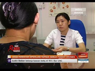 Akses rawatan diperluas kepada semua pesakit HIV/AIDS