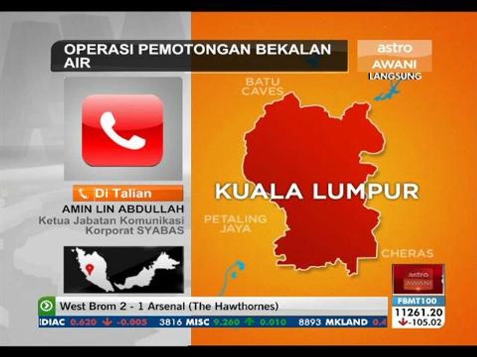 Operasi pemotongan bekalan air