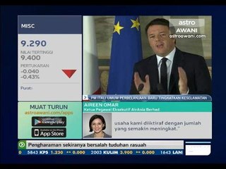 PM Itali umum perbelanjaan baru tingkatkan keselamatan