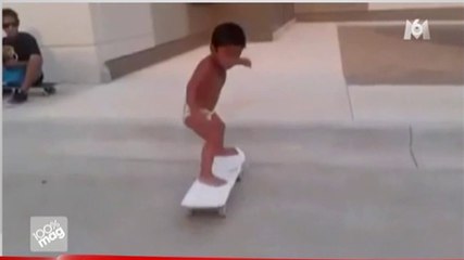 Zapping hebdo : à deux ans, il fait du skate comme un grand !