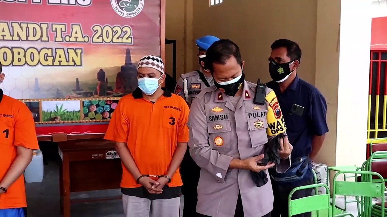 Motor Polisi Dilindas Tersangka Saat Penangkapan Kasus Narkoba Polres Grobogan