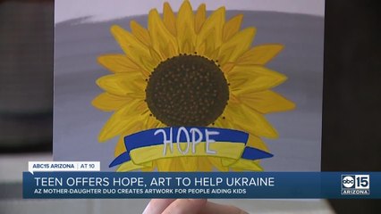 Valley teenager offers hope to people helping children in Ukraine