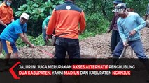Longsor Putus Akses Jalan Alternatif Antar Kabupaten di Madiun