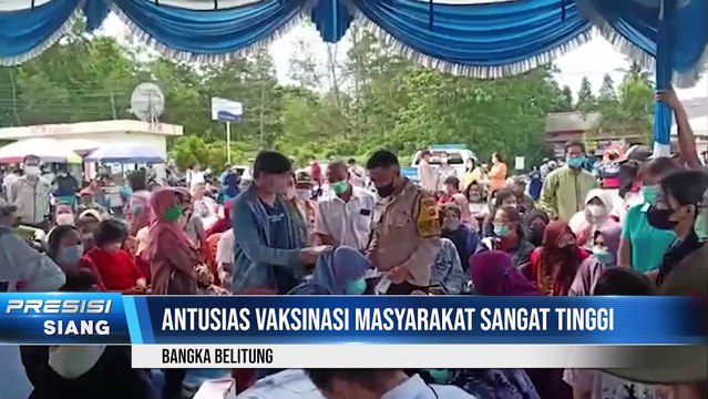Wakapolda Kepulauan Bangka Belitung Menyapa Lansgung Warga Vaksinasi