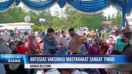 Wakapolda Kepulauan Bangka Belitung Menyapa Lansgung Warga Vaksinasi