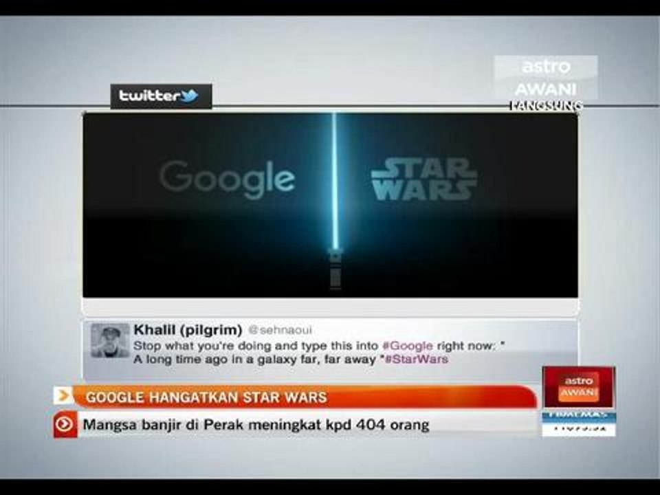 Google hangatkan Star Wars