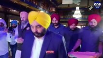 Punjab Polls Results 2022: Bhagwant Mann offers prayers at Gurdwara Gursagar Mastuana Sahib | Oneindia Kannada