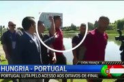 Ronaldo en colère jette le micro d'un journaliste