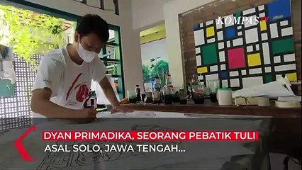 Ini dia Kreasi Batik Mandalika Marc Marquez Buatan Pebatik Tuli Asal Solo