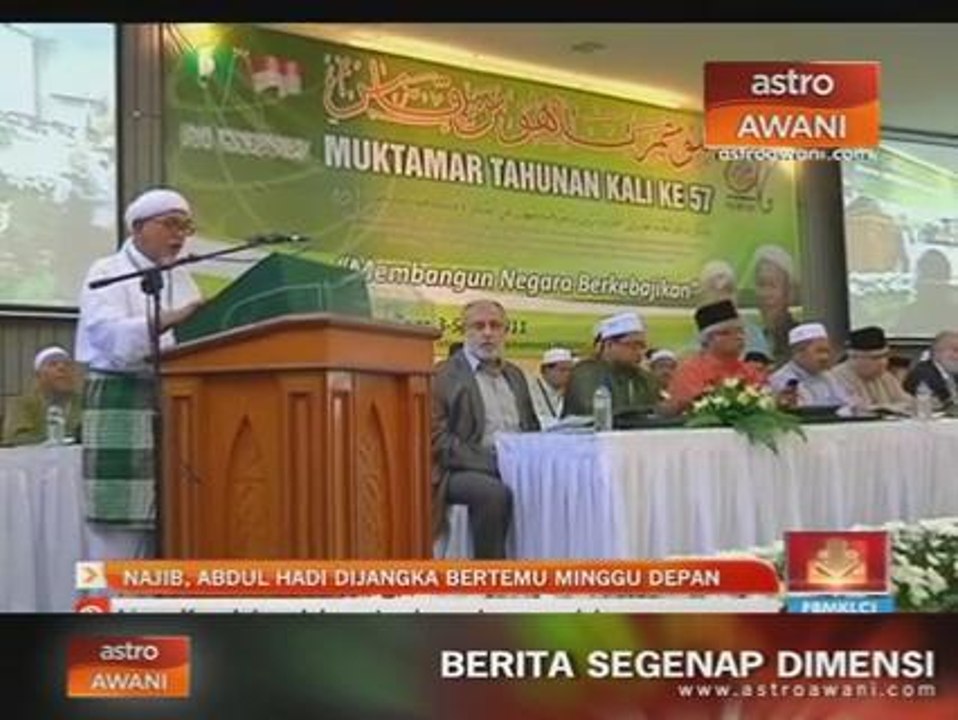 Najib Razak,Abdul Hadi dijangka bertemu minggu...