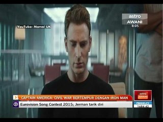 Captain America: Civil War bertempur dengan Iron Man