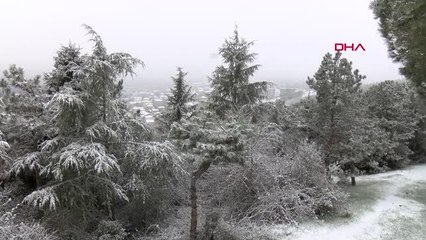 İSTANBUL-ÇAMLICA TEPESİ BEYAZA BÜRÜNDÜ
