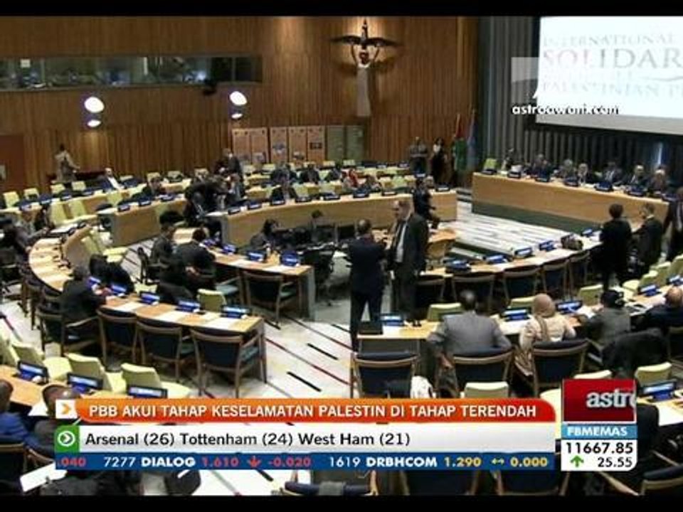 PBB akui tahap keselamatan Palestin di tahap terendah