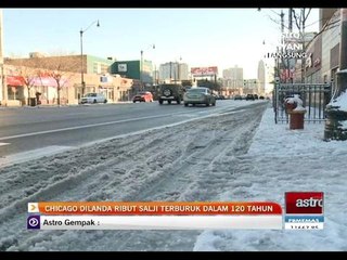 Chicago dilanda ribut salji terburuk dalam 120 tahun