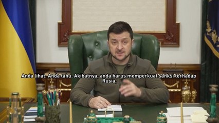 Presiden Ukraina Serukan Eropa Perkuat Sanksi Terhadap Rusia