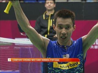 Contohi Lee Chong Wei dan Ammea Firyana