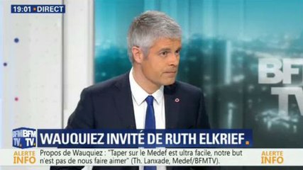 BFMTV : Laurent Wauquiez attaque Quotidien