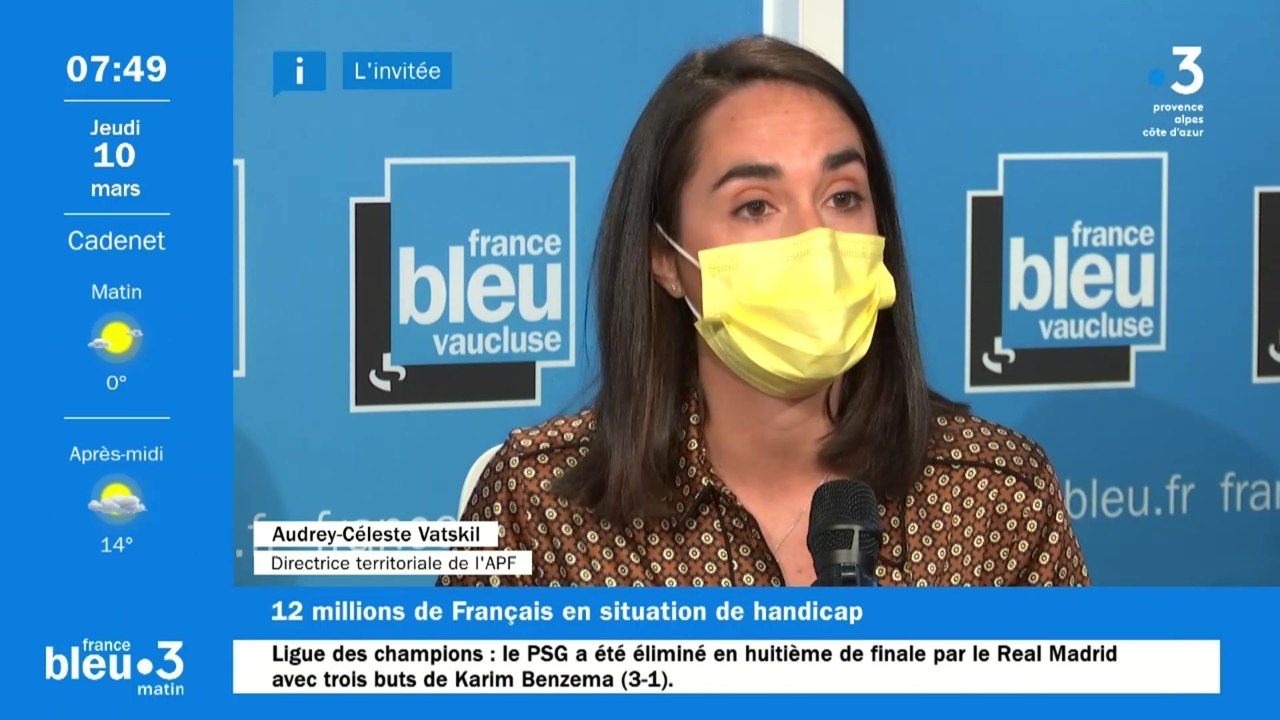 Audrey-Céleste Vatskil, invitée de France Bleu Vaucluse