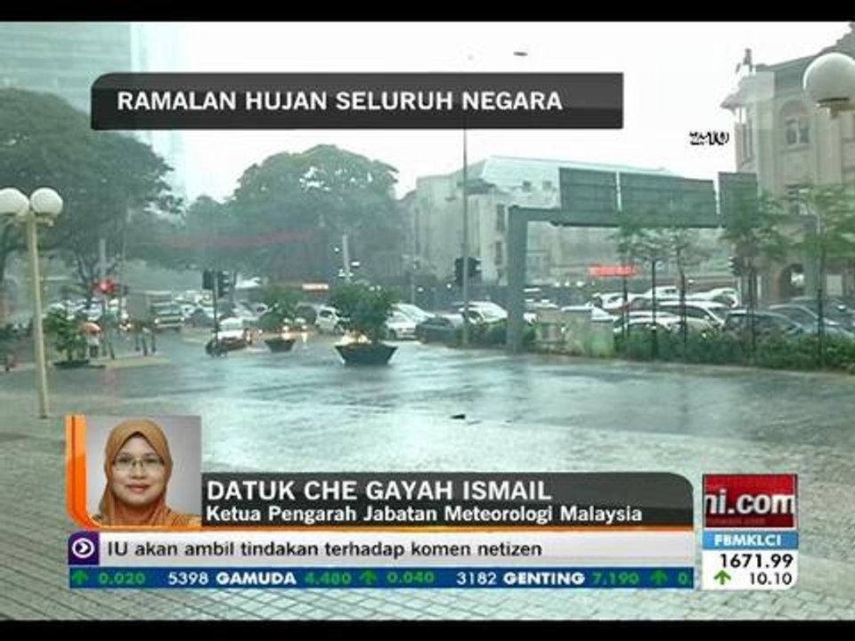 Ramalan hujan seluruh negara