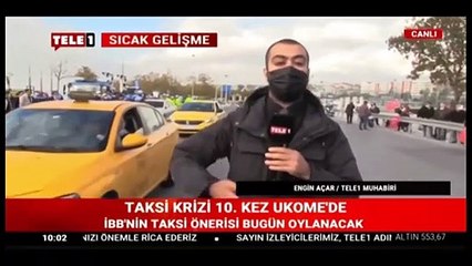 Eyüp Aksu SMS ile çağırmıştı! Taksiciler eylemde