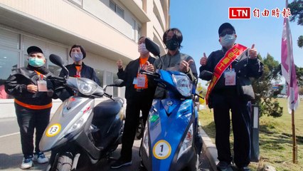 98歲不老騎士郭深森領軍環島 公益大使盧廣仲陪騎一程