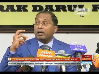 Dr Zambry kecewa pihak tak bertanggungjawab serang MB Inc