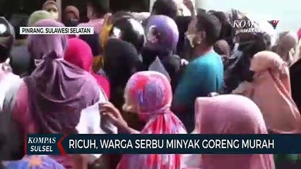 Ricuh, Warga Serbu Minyak Goreng Murah
