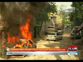 Seorang maut dalam tunjuk perasaan bantah kerajaan