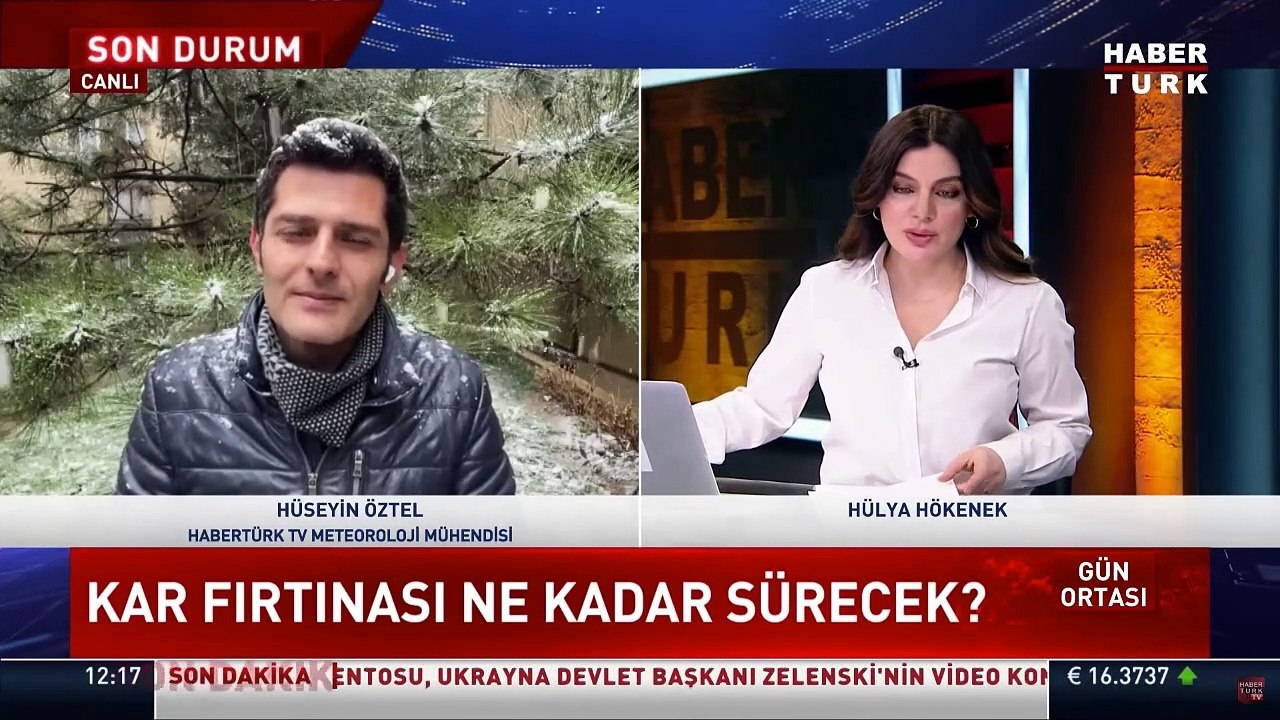 HaberTürk'te 'kar övgüsü': "Sen de çok güzel görünüyorsun"; "Sen daha güzel görünüyorsun kar gibi"