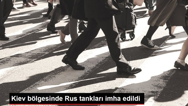 Kiev bölgesinde Rus tankları imha edildi