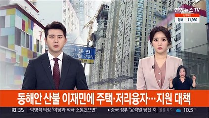 동해안 산불 이재민에 주택·저리융자…지원대책