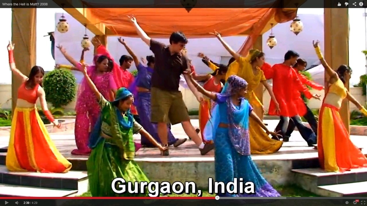 Découvrez l’incroyable tour du monde en dansant de Matt Harding