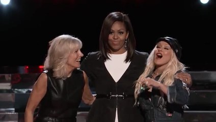 Michelle Obama à la finale de The Voice US