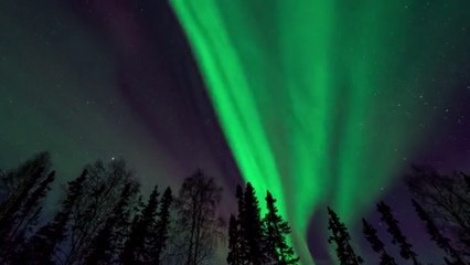 D'impressionnantes aurores boréales capturées dans un time-lapse