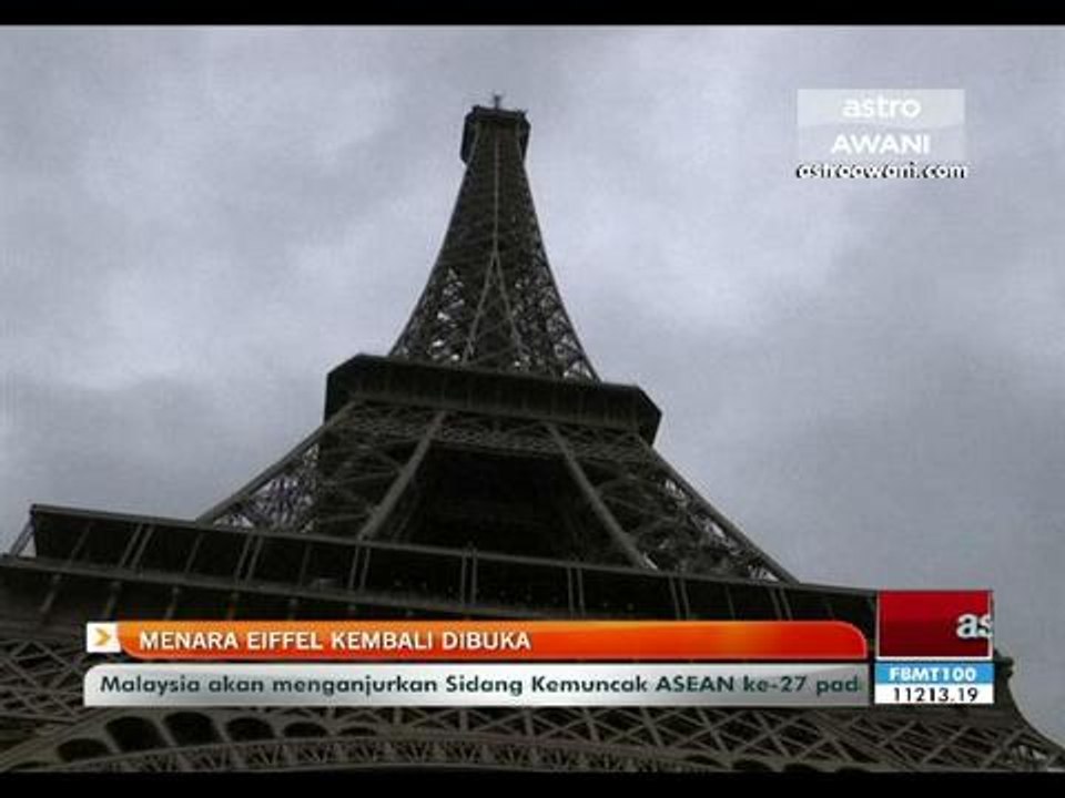 Menara Eiffel kembali dibuka